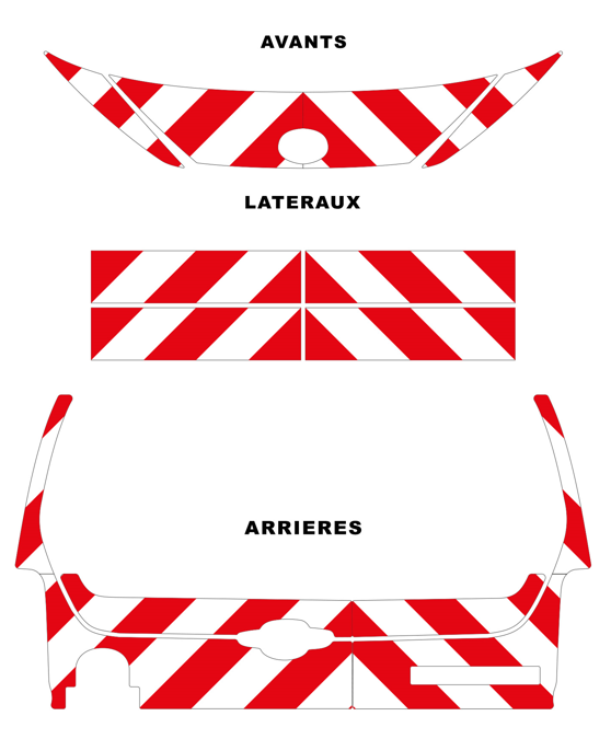 0600346 kit predecoupe toyota proace city phase 2 orafol nikkalite balisage 2024
