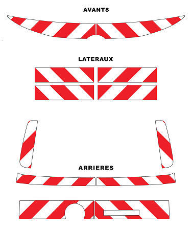 0600316 kit predecoupe volkswagen id-buzz phase 1 orafol nikkalite balisage