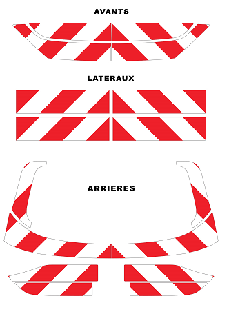 0600424 kit predecoupe seat leon phase 4 orafol nikkalite 3M balisage