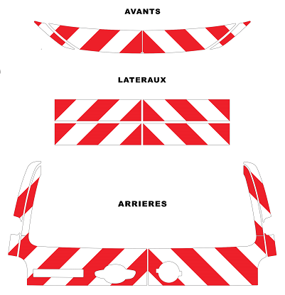 0600401 kit predecoupe opel vivaro-E III phase 2 orafol nikkalite balisage