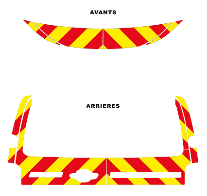 0700341 kit predecoupe peugeot expert III phase 2 orafol nikkalite 3M balisage