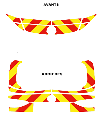 0700448 kit predecoupe MG ZS hybrid+ phase 1 orafol 3m nikkalite balisage