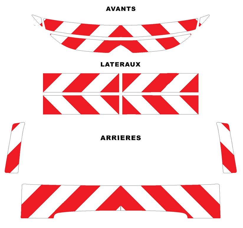 0600208 kit predecoupe citroen jumpy II phase 2 orafol nikkalite balisage hayon