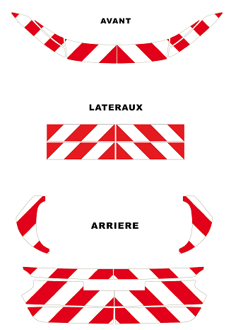 0600285 kit predecoupe dacia sandero III phase 2 orafol nikkalite balisage arriere complet