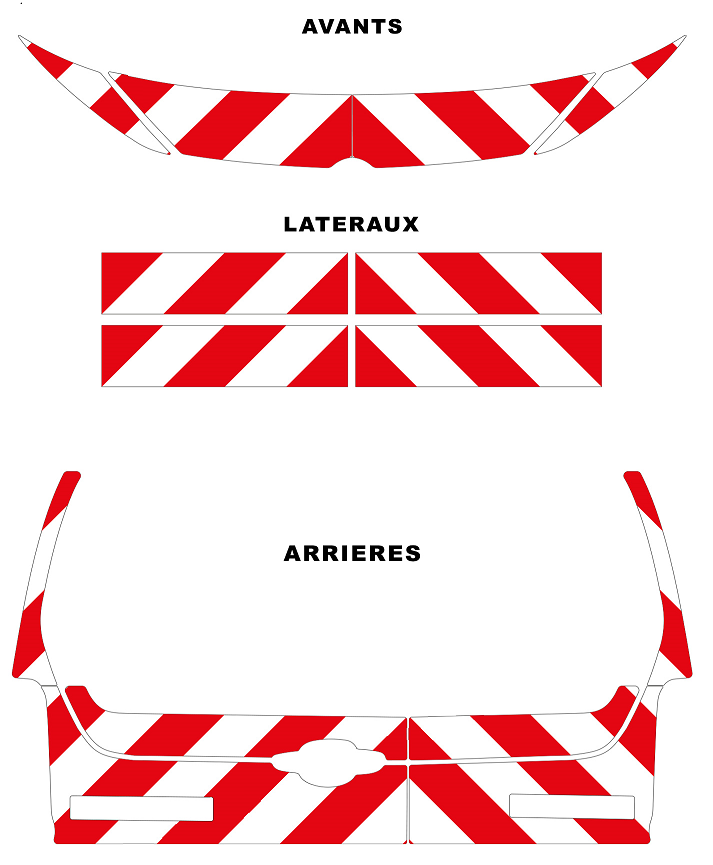 0600338 kit predecoupe citroen berlingo III phase 2 orafol nikkalite balisage