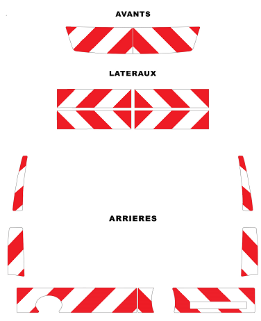 0600411 kit predecoupe toyota proace max II phase 2 orafol nikkalite 3M balisage