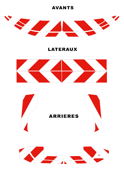 0600473 kit predecoupe citroen E-C4 III phase 2 ELECTRIQUE orafol nikkalite balisage