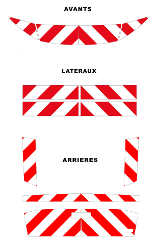 0600488 kit predecoupe peugeot 3008 III phase 1 orafol nikkalite balisage arriere complet