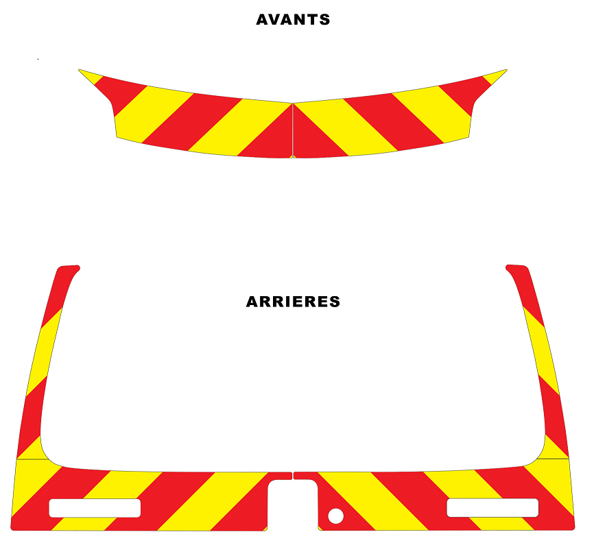 0700028 kit predecoupe peugeot partner phase 2 3 orafol nikkalite balisage 2002 2008