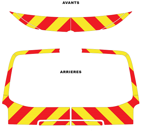 0700436 kit predecoupe citroen jumpy III phase 3 orafol nikkaite 3M balisage hayon