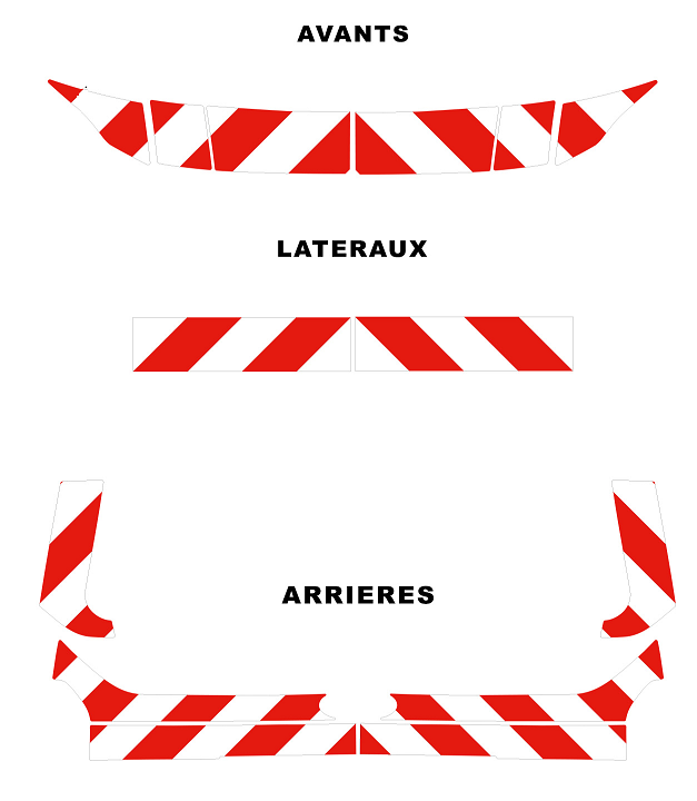 0600472 kit predecoupe ford tourneo custom III phase 1 orafol nikkalite balisage 2023