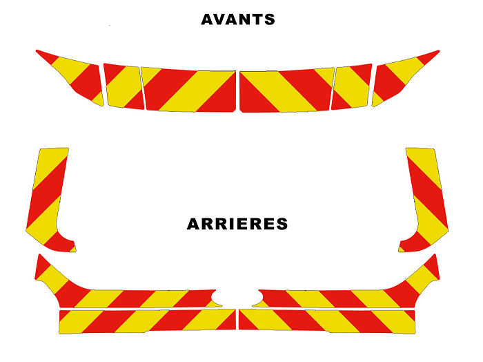 0700487 kit predecoupe ford tourneo custom III phase 1 orafol nikkalite balisage 2023