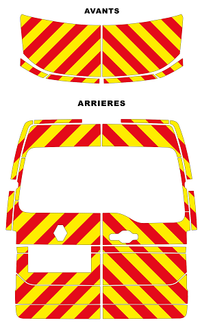 0700402 kit predecoupe renault master IV phase 1 orafol nikkalite balisage 2024 avant complet arriere complet vitre
