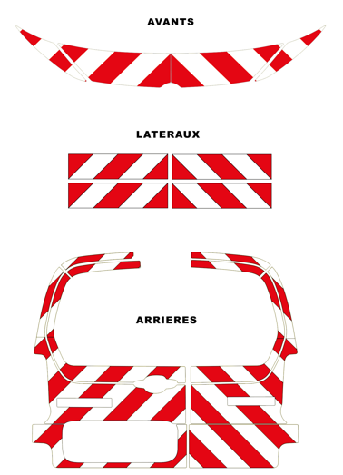 0600528 kit predecoupe citroen berlingo III phase 2 orafol nikkalite balisage arriere complet 2024