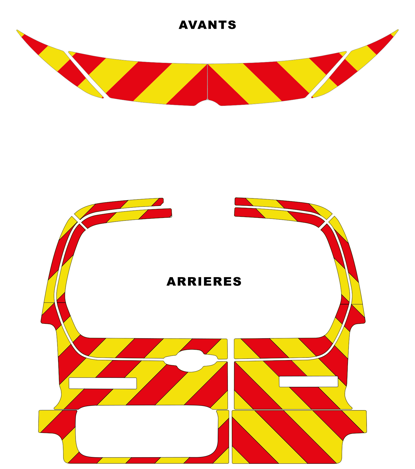 0700321 kit predecoupe citroen berlingo III phase 2 orafol nikkalite balisage arriere complet 2024