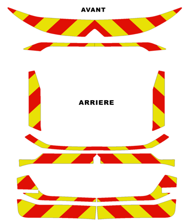 0700328 kit predecoupe citroen C4 III phase 1 orafol nikkalite balisage 2020