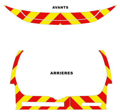 0700350 kit predecoupe renault partner III phase 2 orafol nikkalite balisage 2024