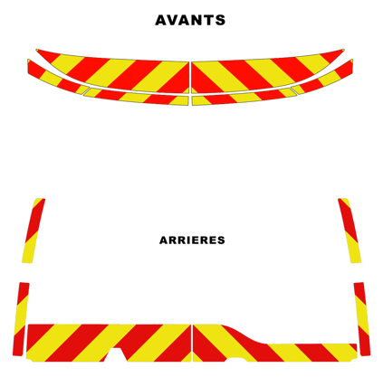 0700467 kit predecoupe renault master VI phase 1 orafol nikkalite balisage 2024