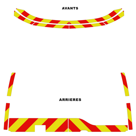0700468 kit predecoupe renault master VI phase 1 orafol nikkalite balisage 2024