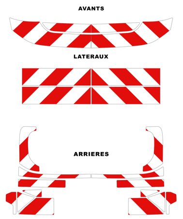 0600360 kit predecoupe dacia duster III phase 1 orafol nikkalite balisage 2024